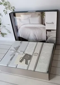Двоспальний Євро комплект Romeo Home Novelle White Жаккард