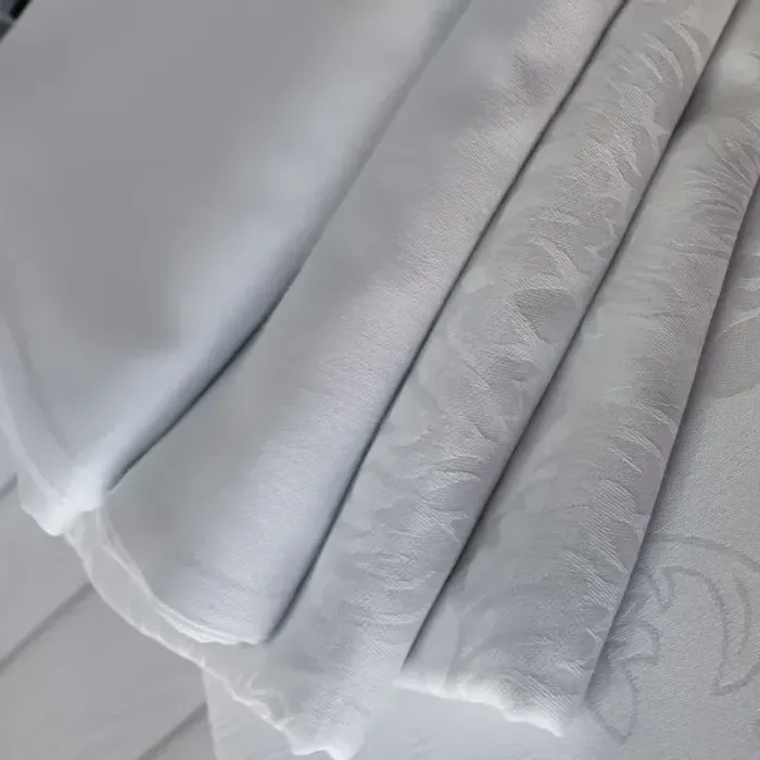 Двоспальний Євро комплект Romeo Home Novelle White Жаккард