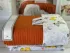 Літній Євро комплект з в’язаним пледом Romeo Home Orange