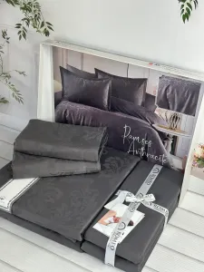 Двоспальний Євро комплект Romeo Home Ramses Grey Жаккард