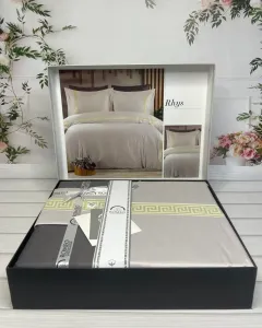 Двоспальний Євро комплект Romeo Home Rhys Сатин Преміум