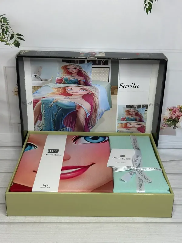 Односпальний комплект Romeo Home Sarila Mint Ранфорс