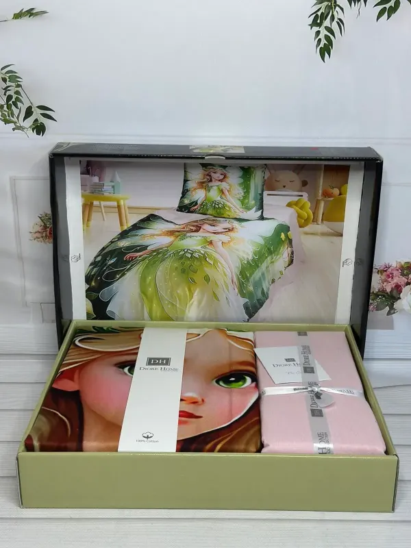 Односпальний комплект Romeo Home Sarila Yesil Ранфорс