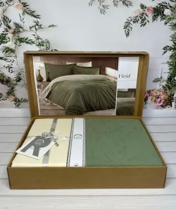 Двоспальний Євро комплект Romeo Home Vivid Poplin Жаккард