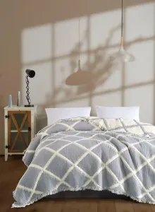 Муслінове покривало Saheser Armonia Gri 230х250 см