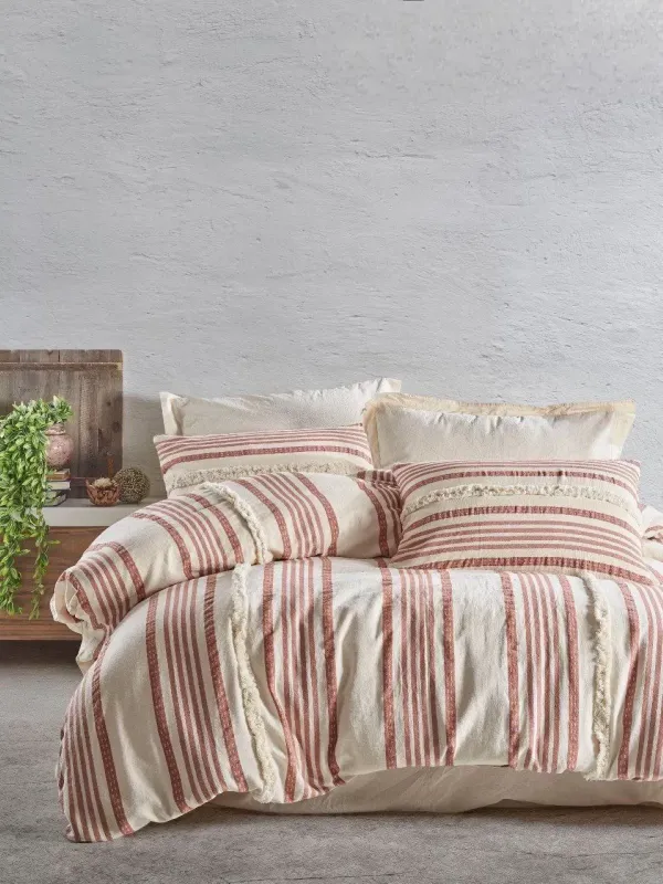 Двоспальний Євро комплект Saheser Nidus Kiremit Ранфорс