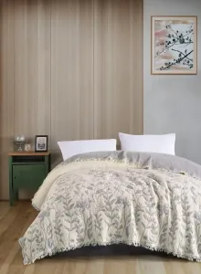 Муслінове покривало Saheser Nora Gri 230х250 см