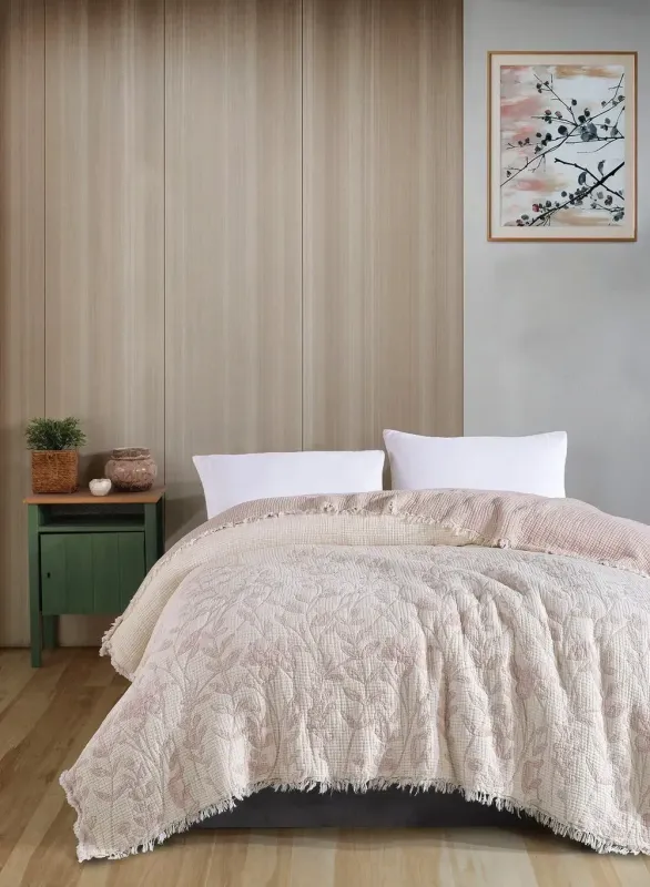 Муслінове покривало Saheser Nora Pudra 230х250 см