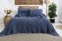 Вафельне покривало Saheser Norah Indigo 240x260см +2 наволочки 50x70см