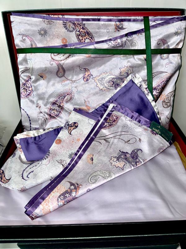 Двоспальний Євро комплект Sarev Ikarus Lila Шовк+Сатин Делюкс (пошкоджена коробка)