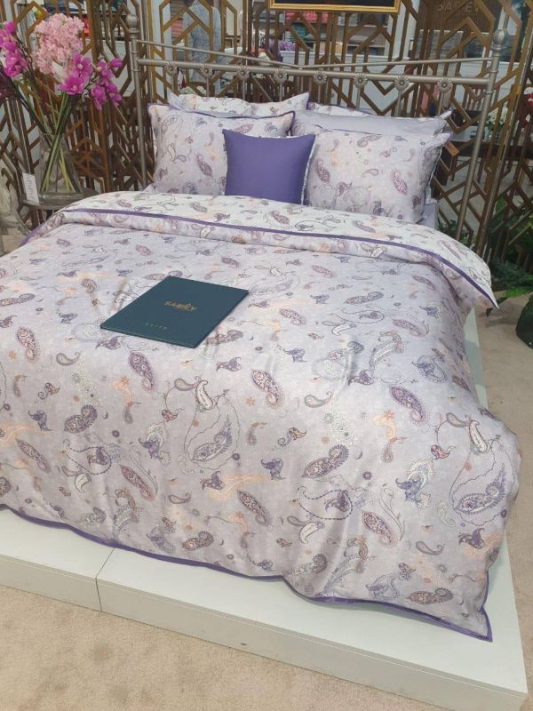 Двоспальний Євро комплект Sarev Ikarus Lila Шовк+Сатин Делюкс (пошкоджена коробка)