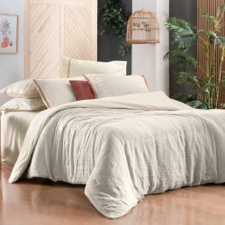 Двоспальний Євро комплект Sarev Palencia Ekru Варена Бавовна