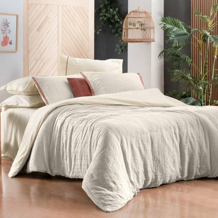 Двоспальний Євро комплект Sarev Palencia Ekru Варена Бавовна