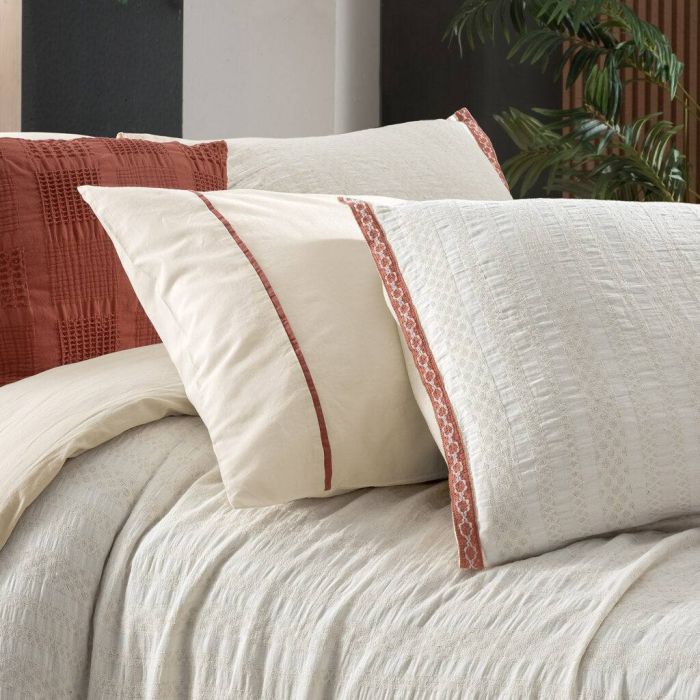 Двоспальний Євро комплект Sarev Palencia Ekru Варена Бавовна