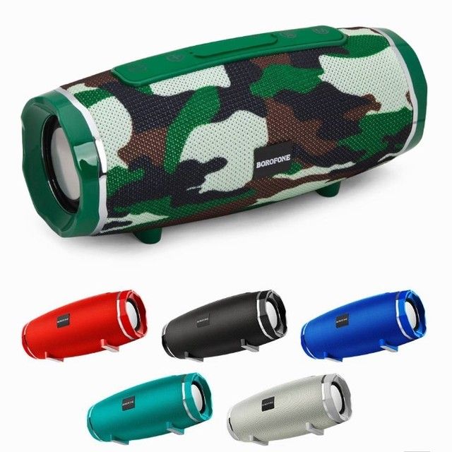 Стерео блютуз колонки Borofone, Колонка bluetooth влагостойкая, Переносная большая колонка, Беспроводная bluetooth колонка, WAJ
