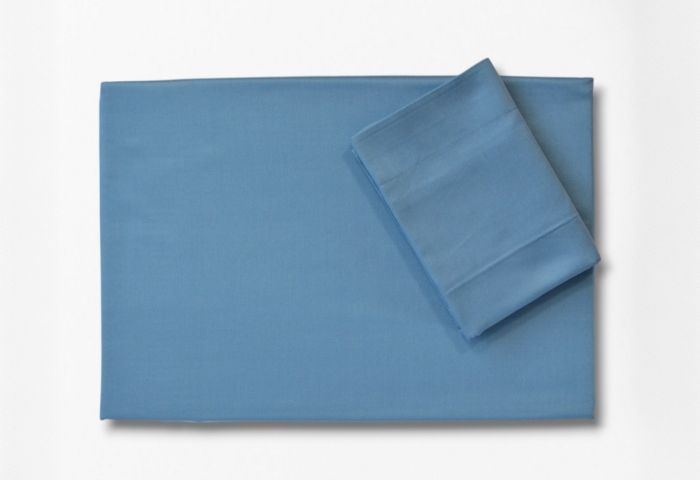 Двоспальний Євро комплект - Issimo Home Sky Blue Сатин Преміум