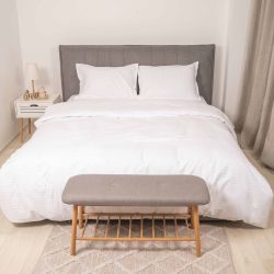 Комплект постільної білизни Tiare Двоспальний Сатин Stripe White