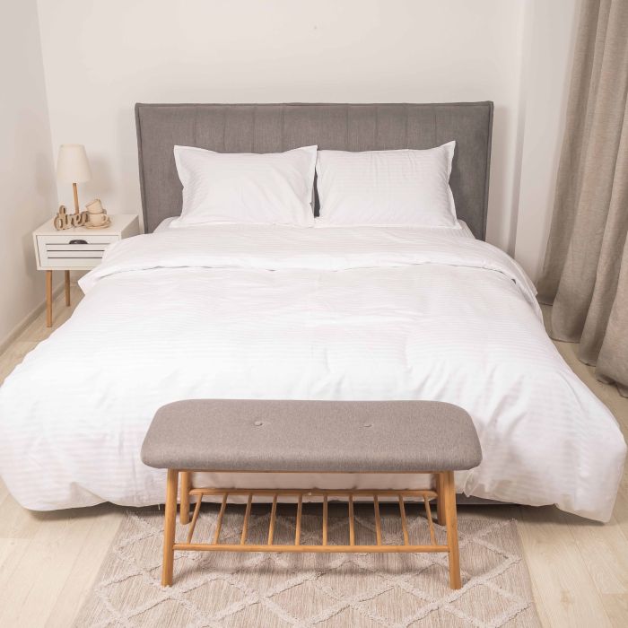 Комплект постільної білизни Tiare Двоспальний Сатин Stripe White