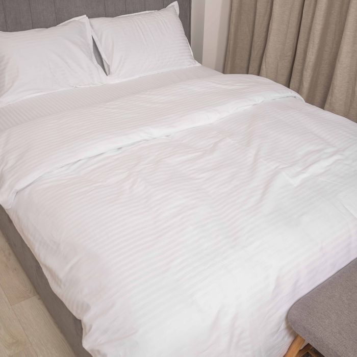 Комплект постільної білизни Tiare Двоспальний Сатин Stripe White