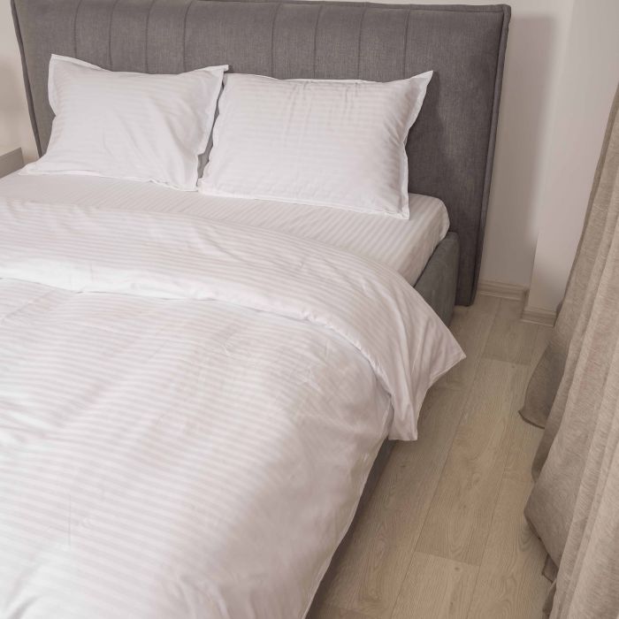 Комплект постільної білизни Tiare Двоспальний Сатин Stripe White