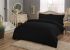 Двоспальний King Size комплект TAC Basic Black Сатин
