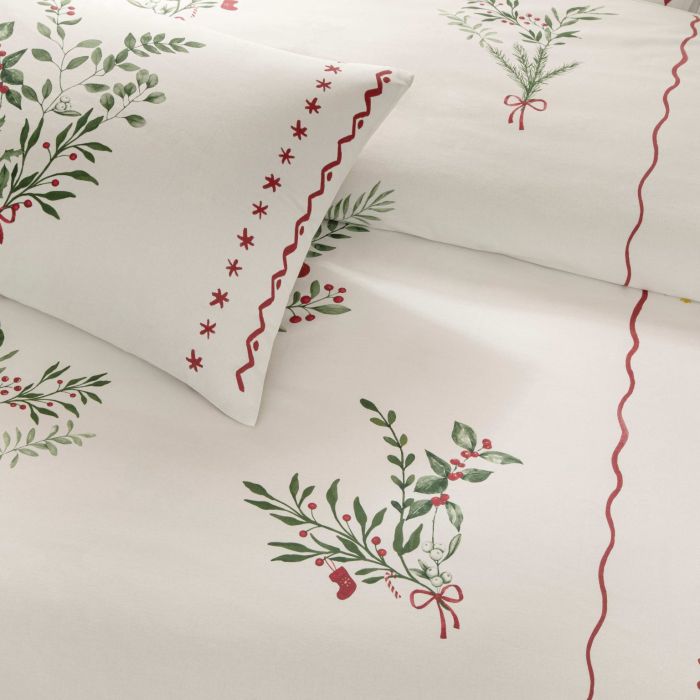 Двоспальний Євро комплект TAC Mistovia Glow Ранфорс+світиться у темноті