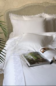 Двоспальний King Size комплект Valeron Ariane White Жаккард