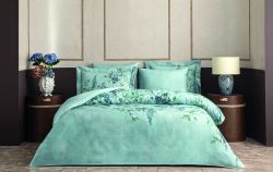 Двоспальний Євро комплект Valeron Jovoy Mavi Сатин-Premium